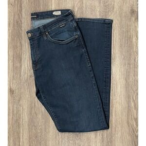 MAVI Jeans Mens 34x32 Marcus Slim Straight Leg Blue Dark Wash Stretch Denim